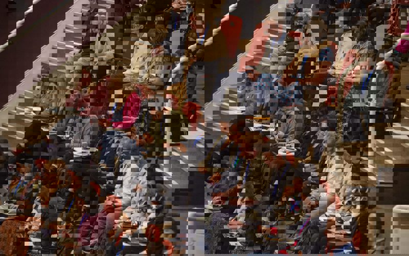 Photo of audience members at the Scotsman Data Conference