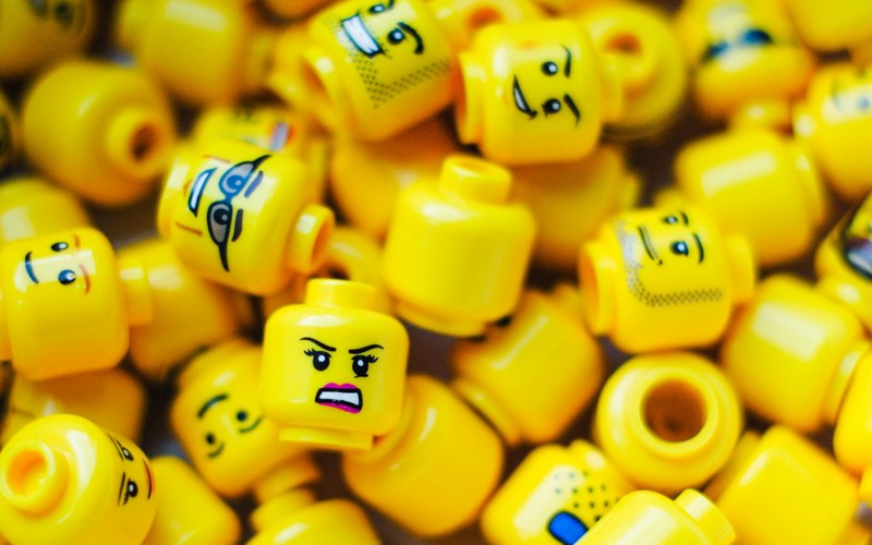 A mix of Lego heads